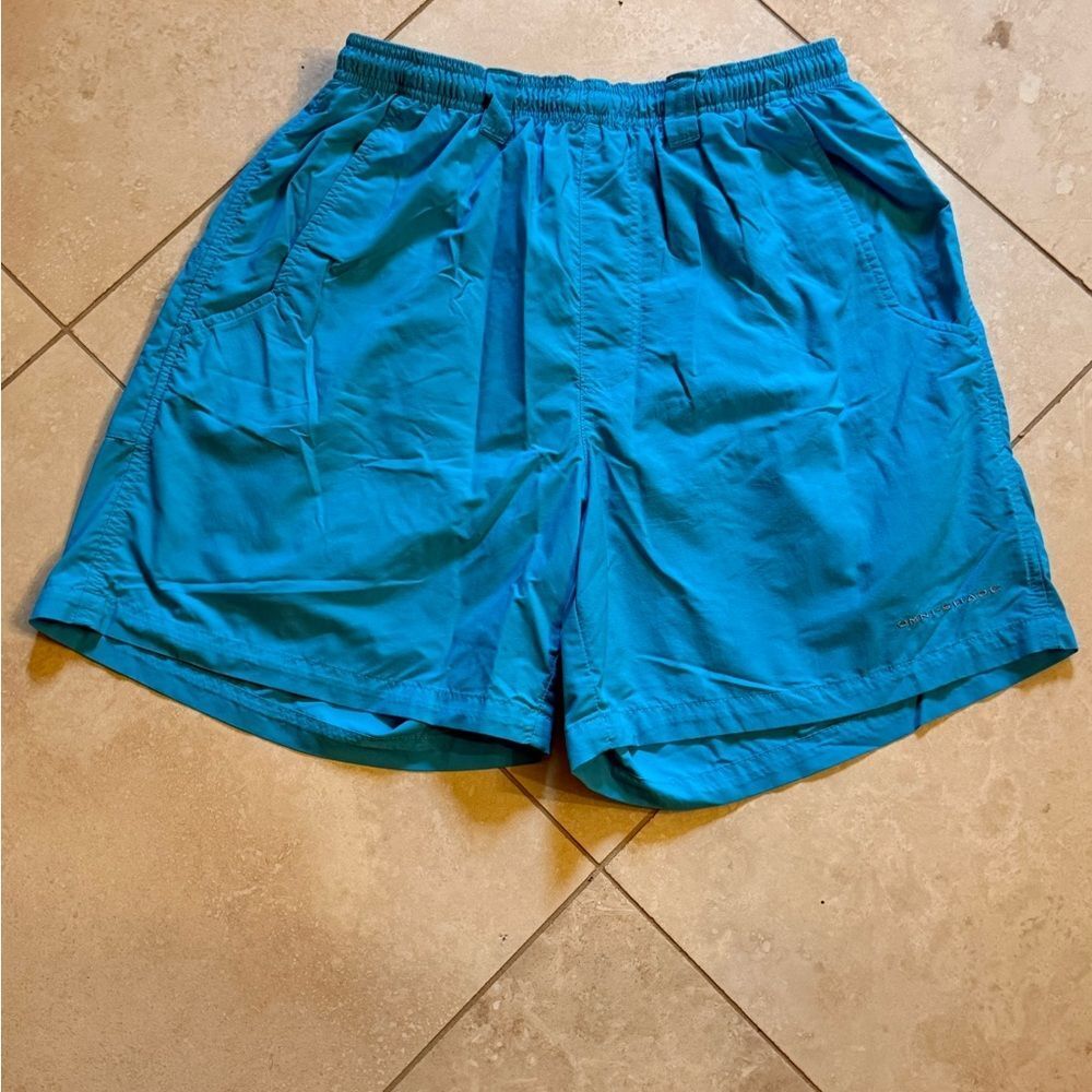 Columbia PFGs Men’s Small Teal and White Athletic Shorts